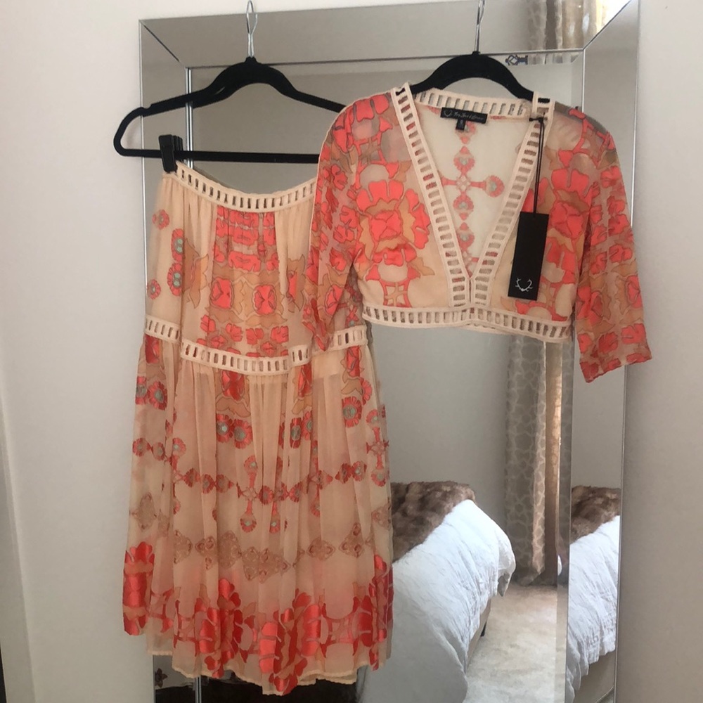 For Love & Lemons Barcelona Set - Top/Skirt NWT S - Picture 9 of 16